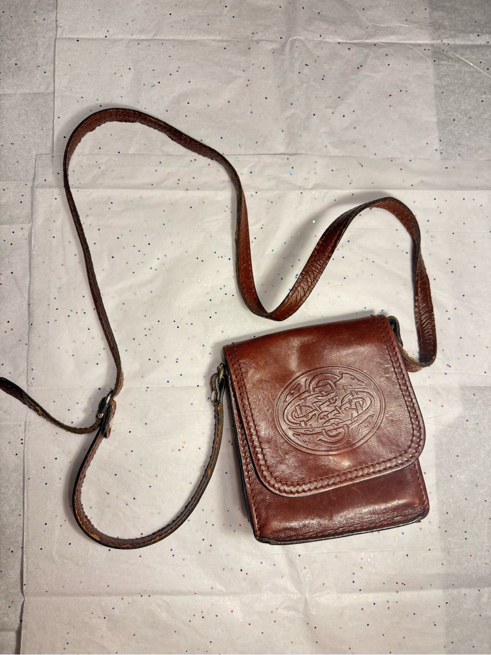 Brown Leather Crossbody Bag